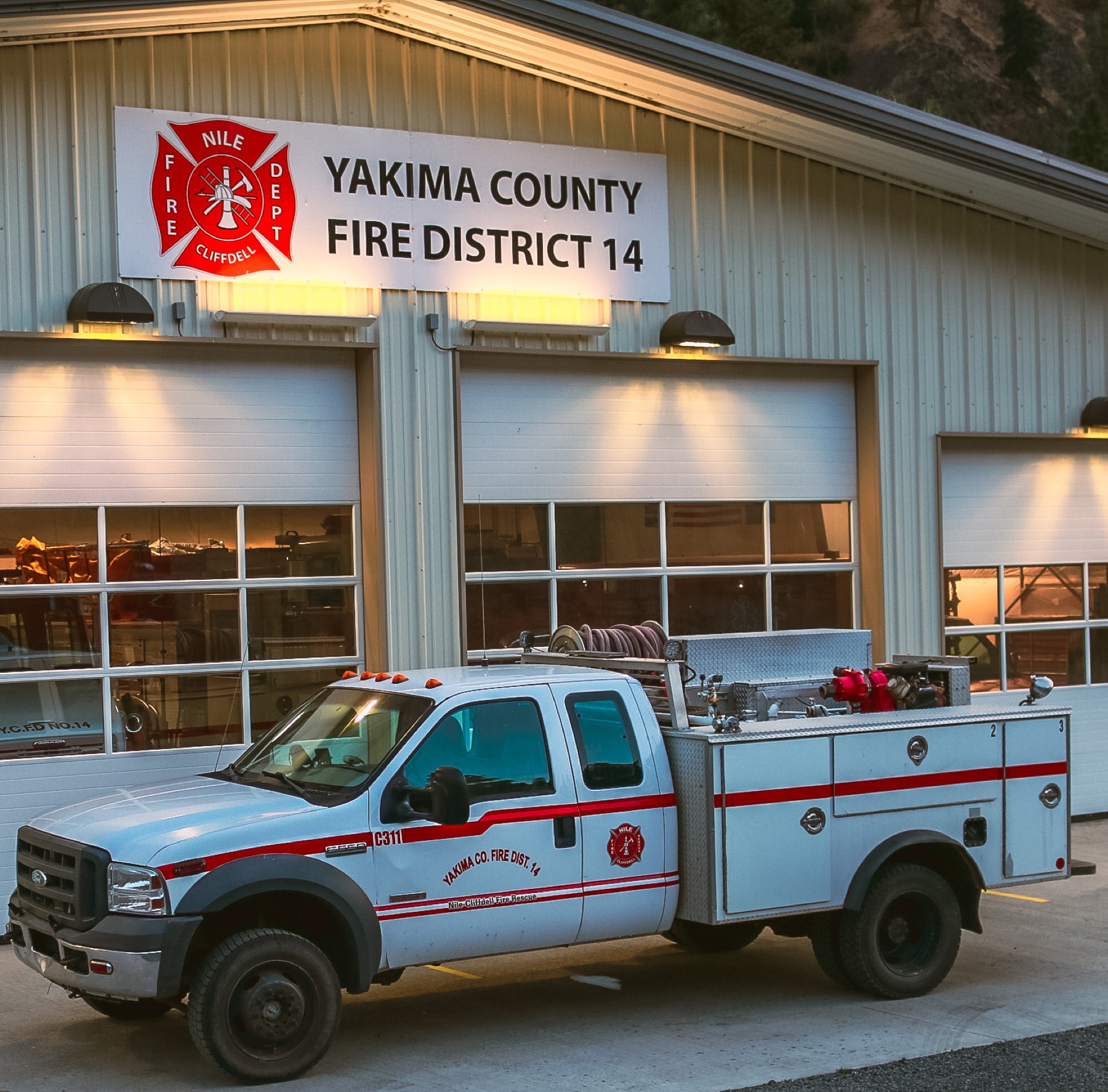 Command 311 posed outside Yakima County Fire District 14