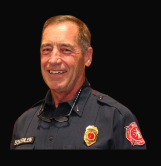 Lieutenant Keith Schlemlein in a dark department uniform