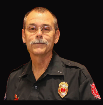 Lieutenant Randy Leonard in a dark department uniform